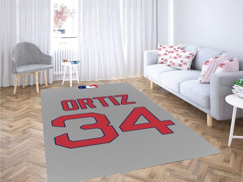 David Ortiz Wallpaper Carpet Rug