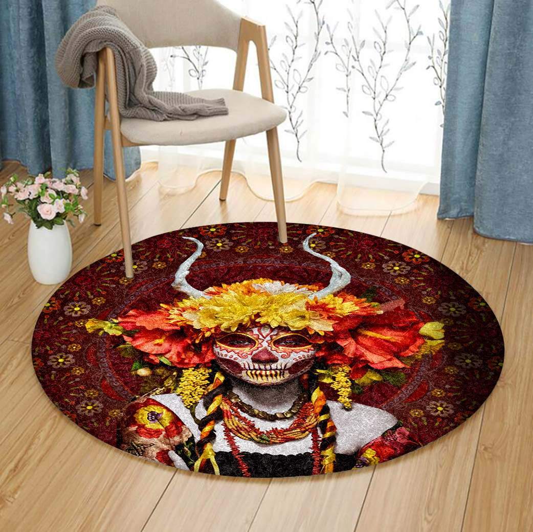 Day Of The Dead Limited Edition Round Rug