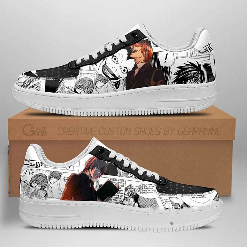 Death Note Manga Anime Nike Air Force Shoes