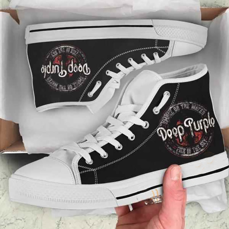 Deep Purple High Top Shoes