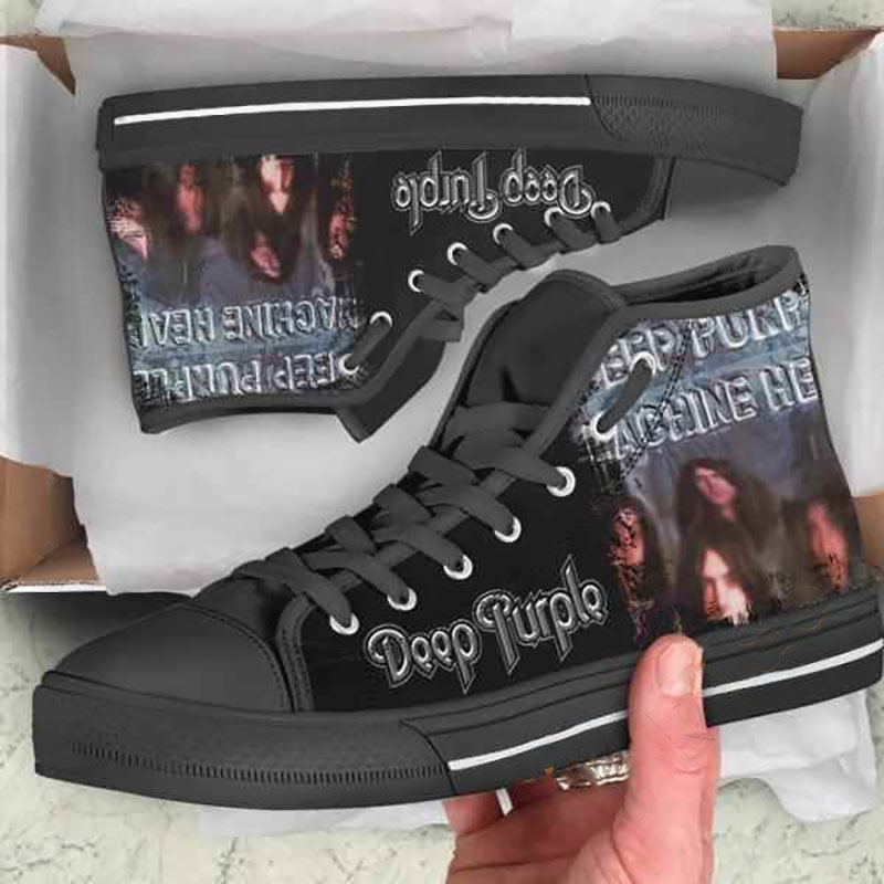 Deep Purple High Top Shoes