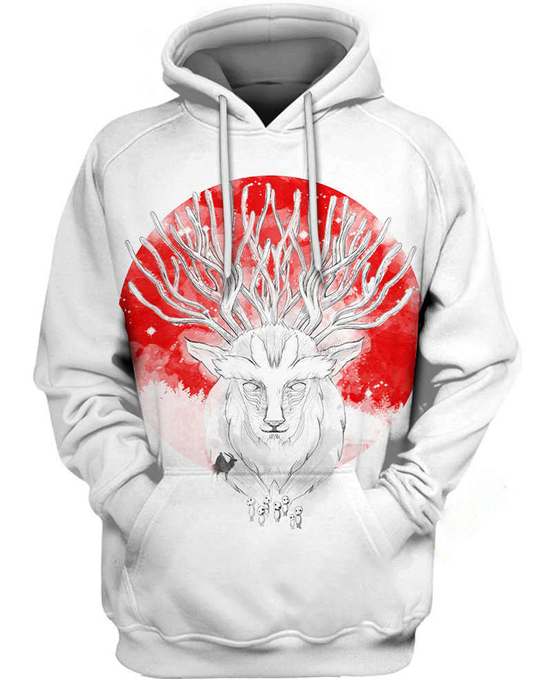 Deer Forest Spirit Hoodie 3D