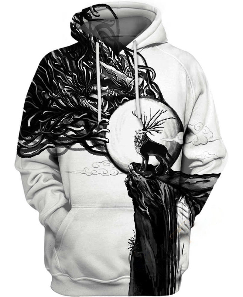 Deer God Mononoke Hoodie 3D