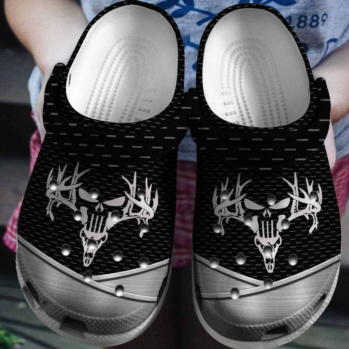 Deer Hunter Skull Crocs Clog Shoes