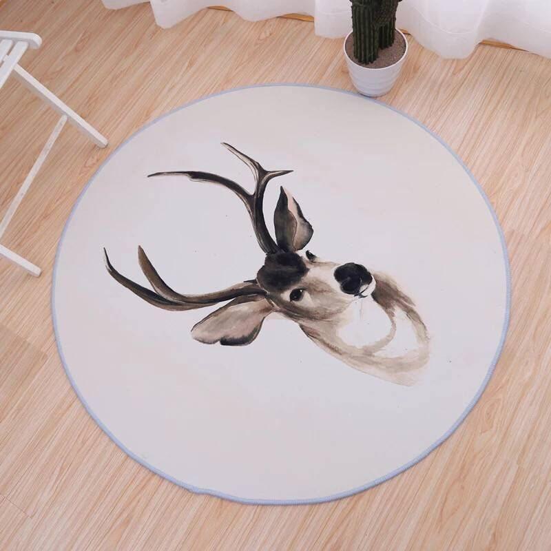 Deer Limited Edition Round Rug