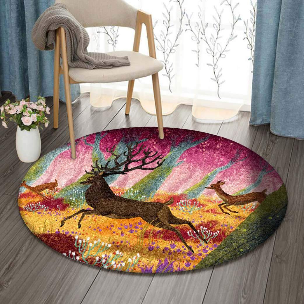 Deer Limited Edition Round Rug