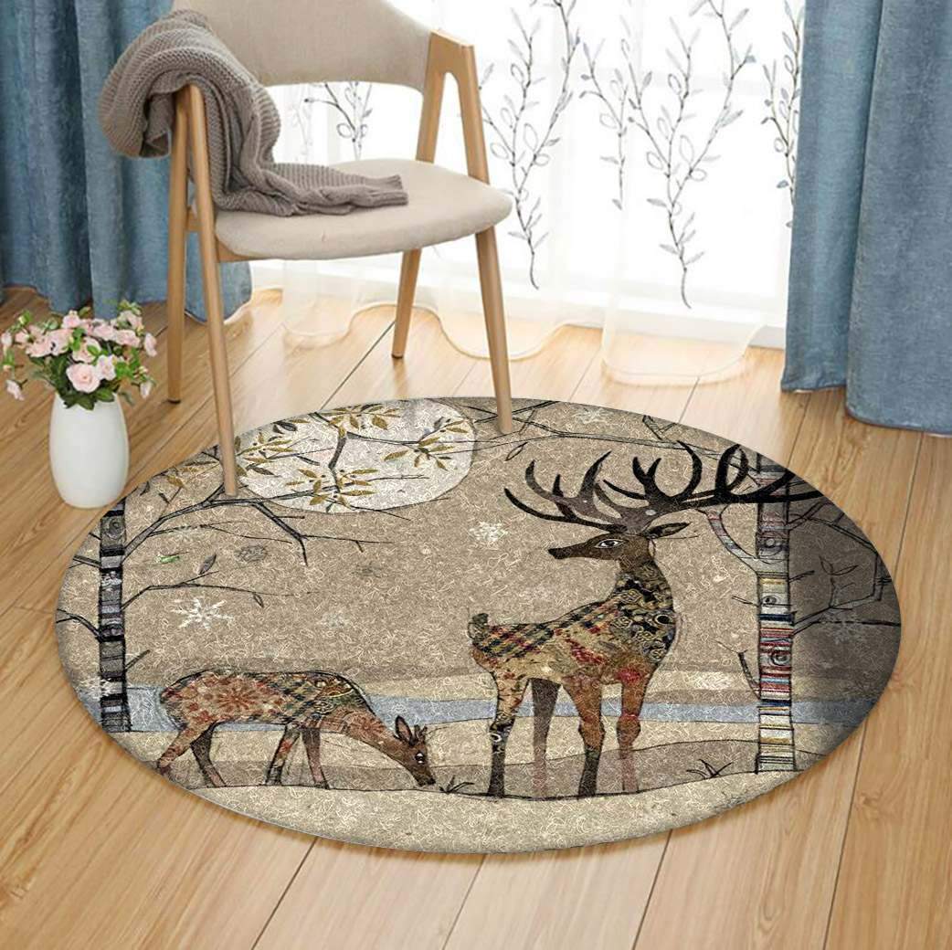 Deer Limited Edition Round Rug