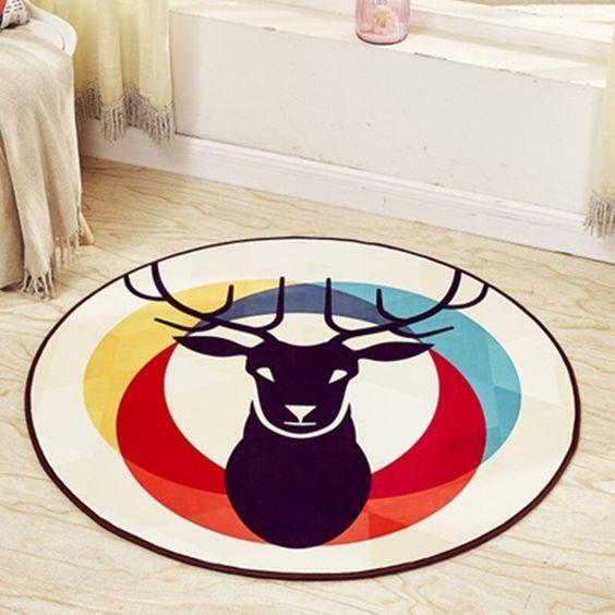 Deer Limited Edition Round Rug