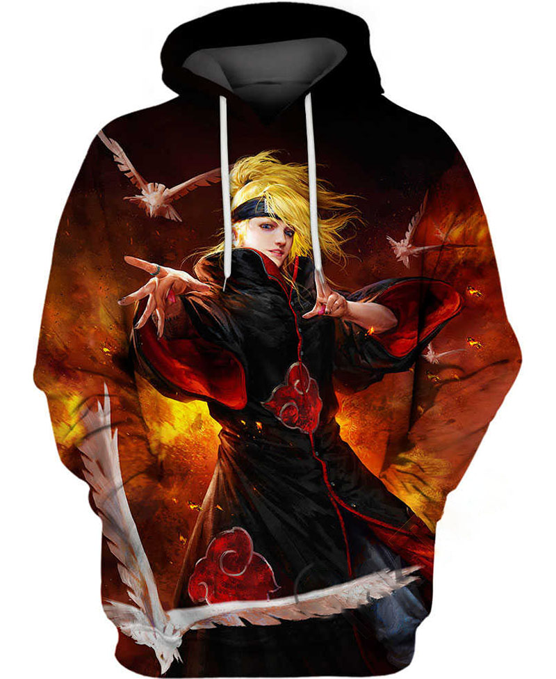 Deidara Naruto Hoodie 3D