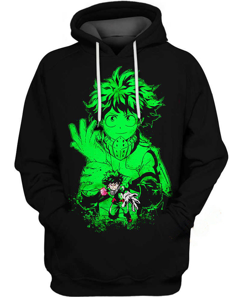 Deku Mha Hoodie 3D