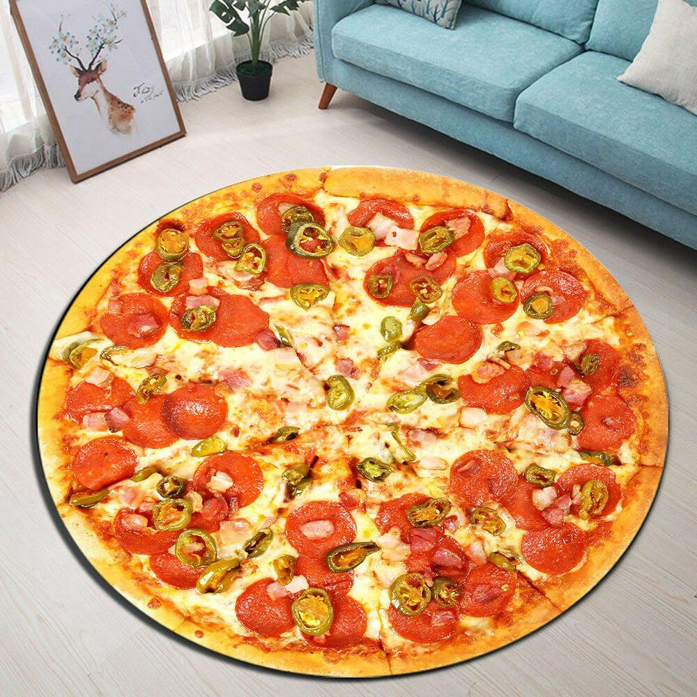 Delicious Pizza Limited Edition Round Rug