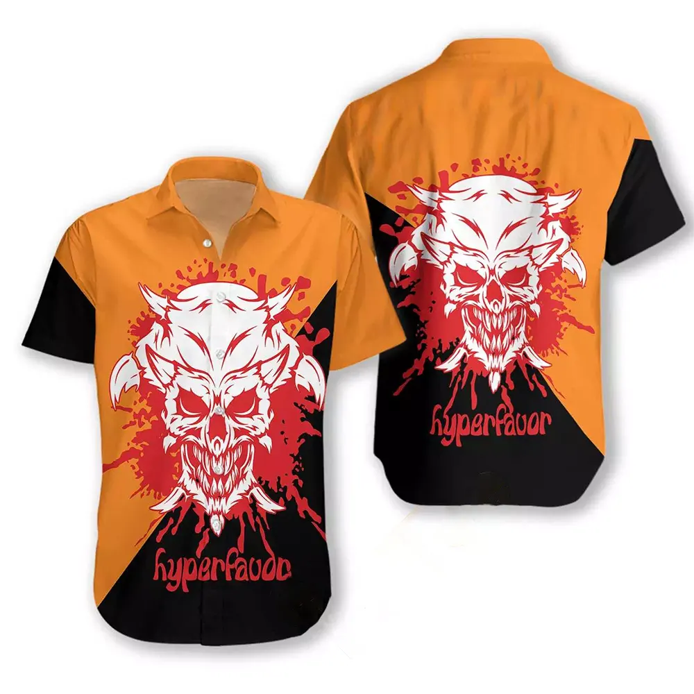 Demon Scary Skull Hawaiian shirts