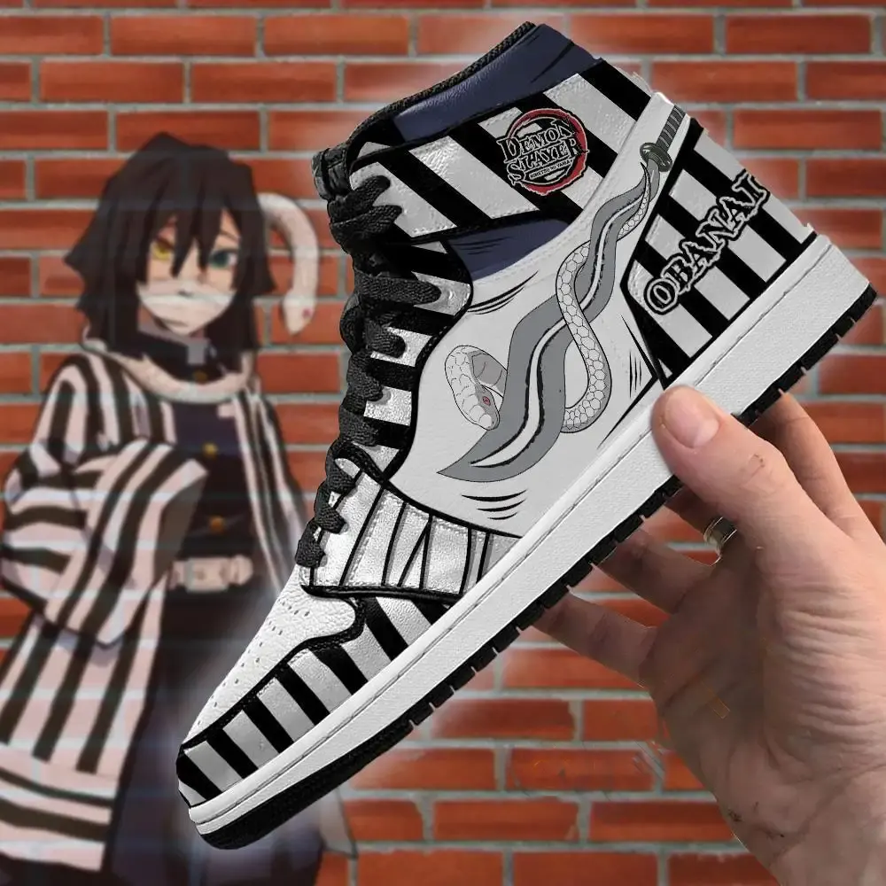 Demon Slayer Obanai Iguro Sword Snake Anime Amazon Air Jordan Shoes