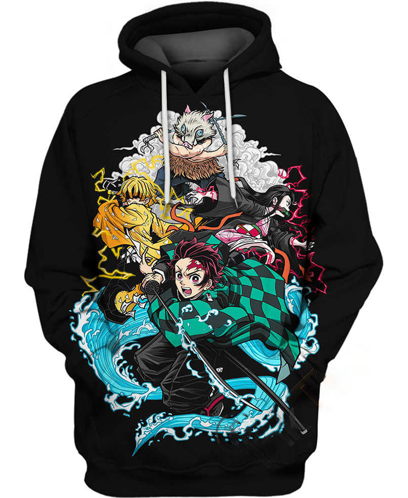 Demon Slayer Unified Hoodie 3D