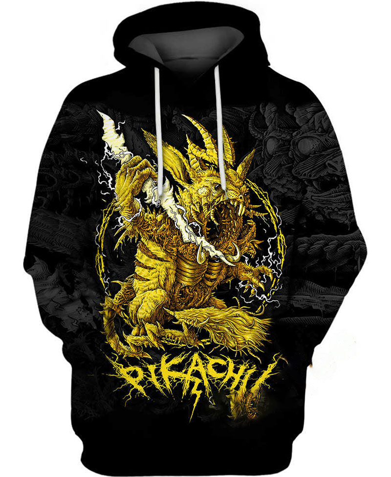 Demonic Pikachu Hoodie 3D