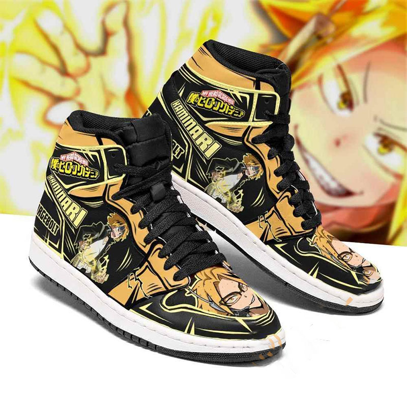 Denki Stun Custom My Hero Academia Sneakers Anime Air Jordan Shoes