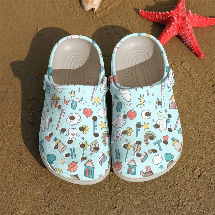 Dental Assistant Cute Pattern Crocs Clog Shoes