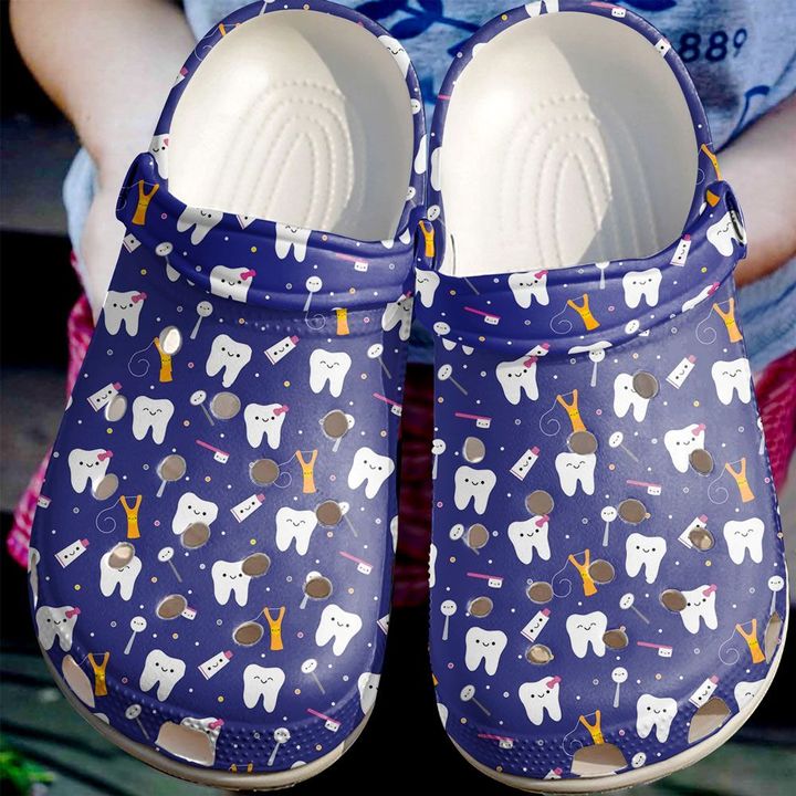 Dentist Cute Teeth Crocs Clog Shoes