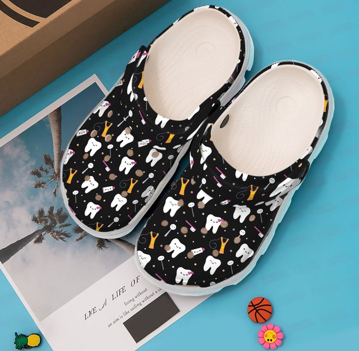 Dentist Dental Pattern Crocs Clog Shoes