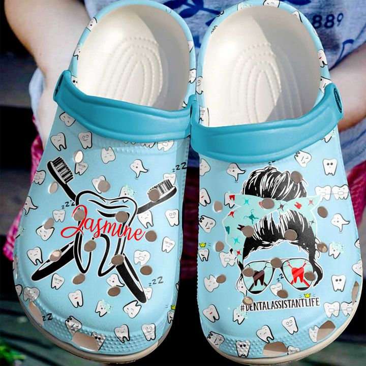 Dentist Personalized Dental Assistant Life Crocs Clog Shoes