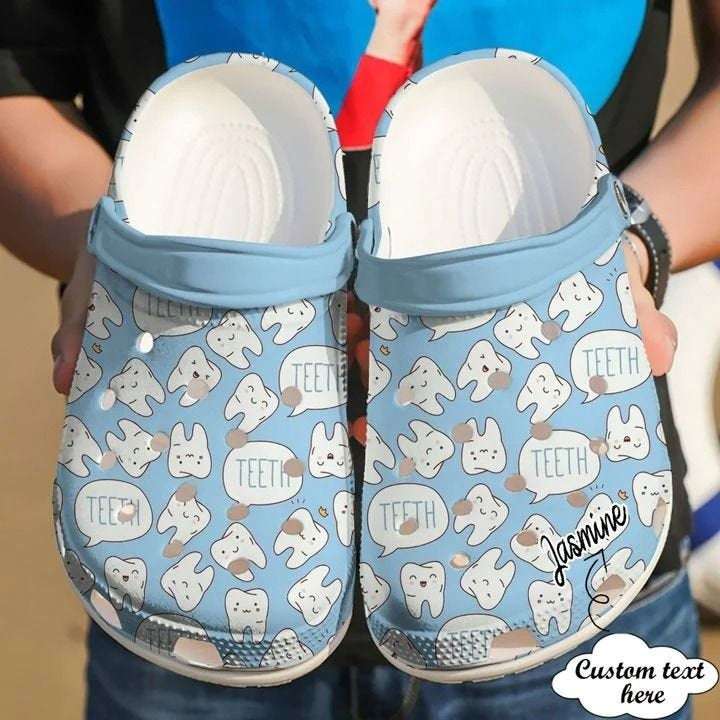 Dentist Personalized Happy Teeth Crocs Clog Shoes