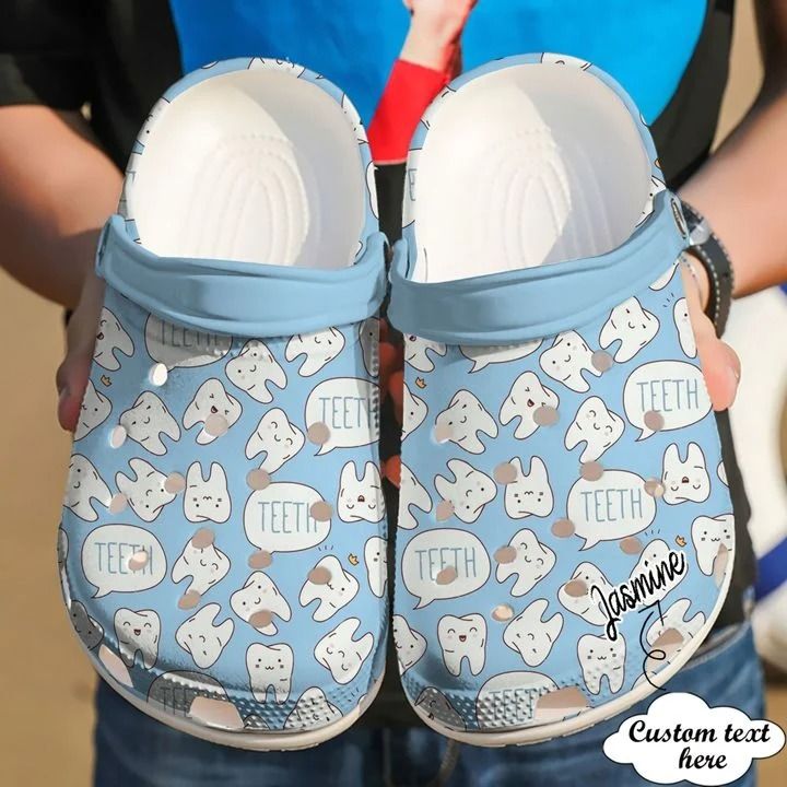 Dentist Personalized Happy Teeth Crocs Clog Shoes