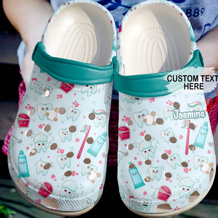 Dentist Personalized Lovely Pattern Crocs Clog Shoes