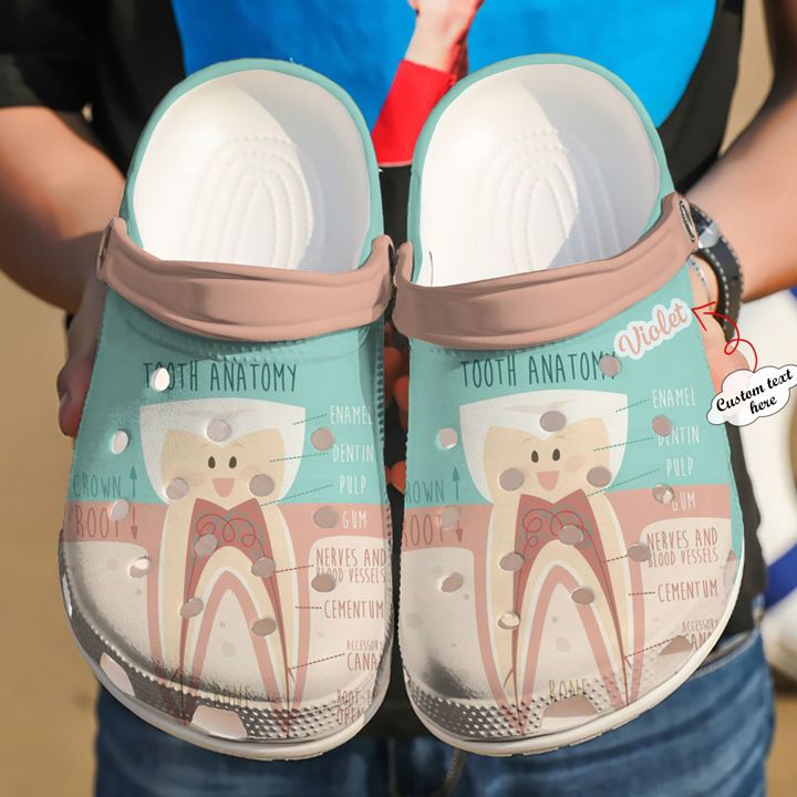 Dentist Personalized Tooth Anatomy Crocs Clog Shoes