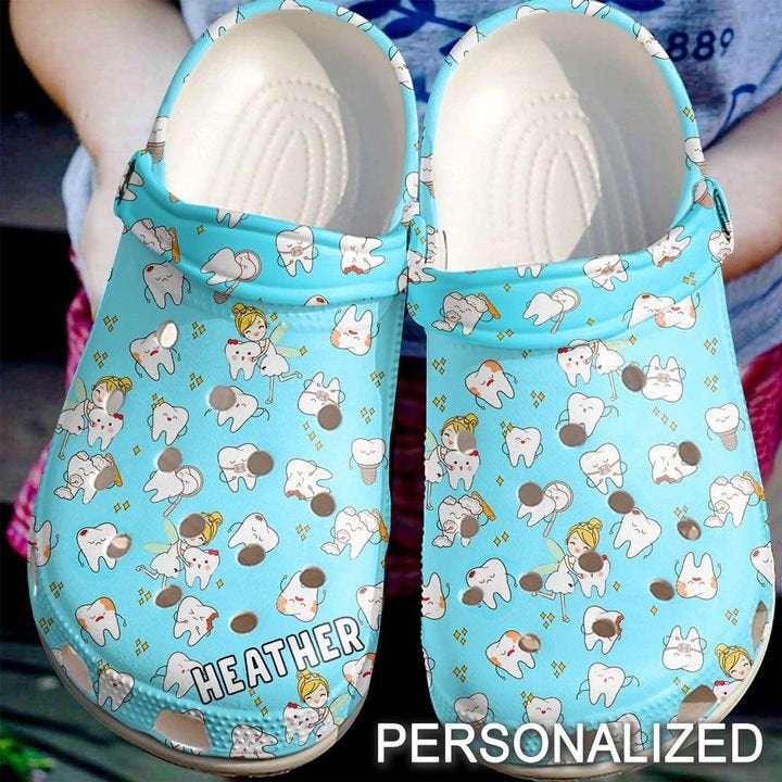 Dentist Personalized Tooth Fairy Crocs Clog Shoes