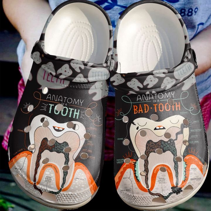 Dentist Tooth Anatomy Crocs Clog Shoes