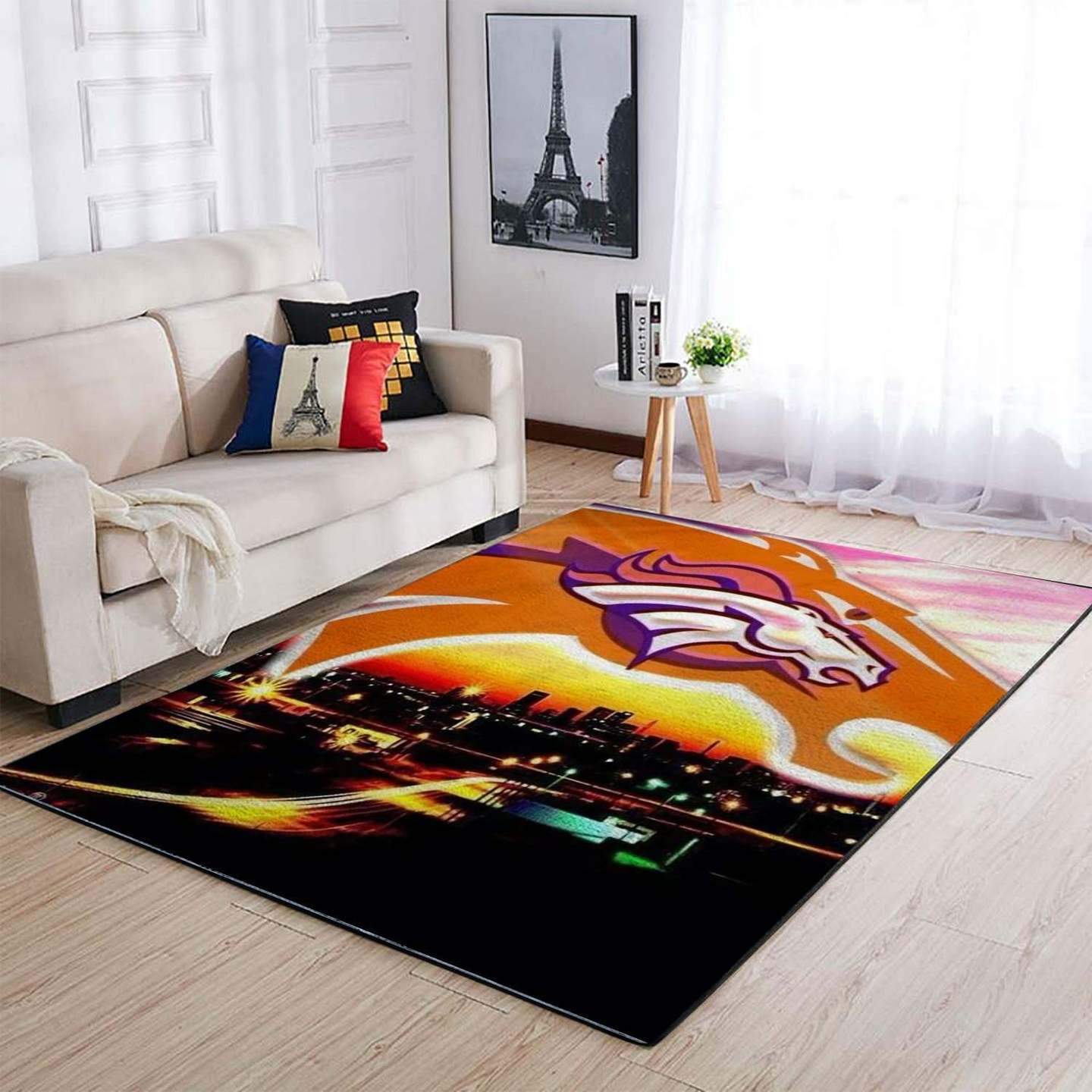 Denver Broncos Logo Area Limited Edition Rug