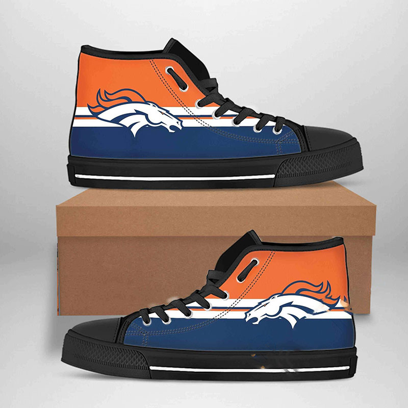 Denver Broncos Nfl Football High Top Shoes