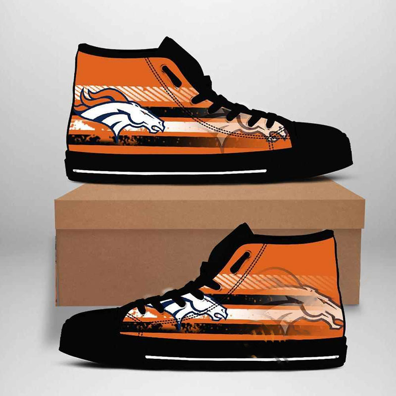Denver Broncos Nfl Football High Top Shoes