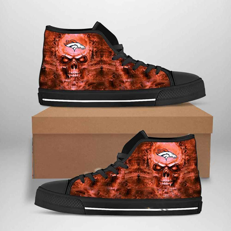Denver Broncos Nfl Football High Top Shoes