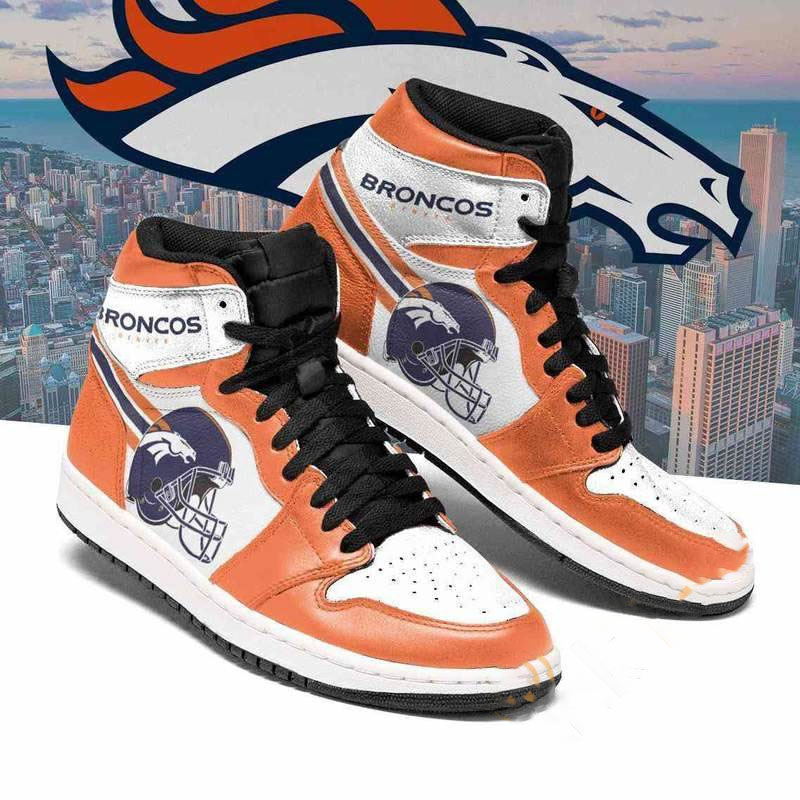 Denver Broncos Nfl Football Custom Air Jordan Shoes