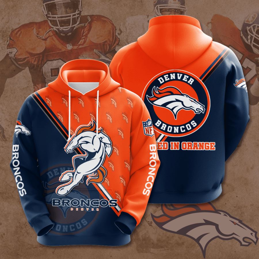 Denver Broncos Custom Hoodie 3D
