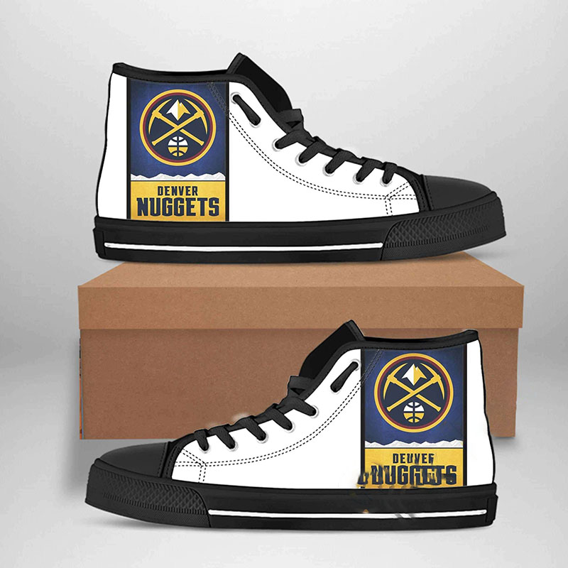 Denver Nuggets Nba Basketball High Top Shoes