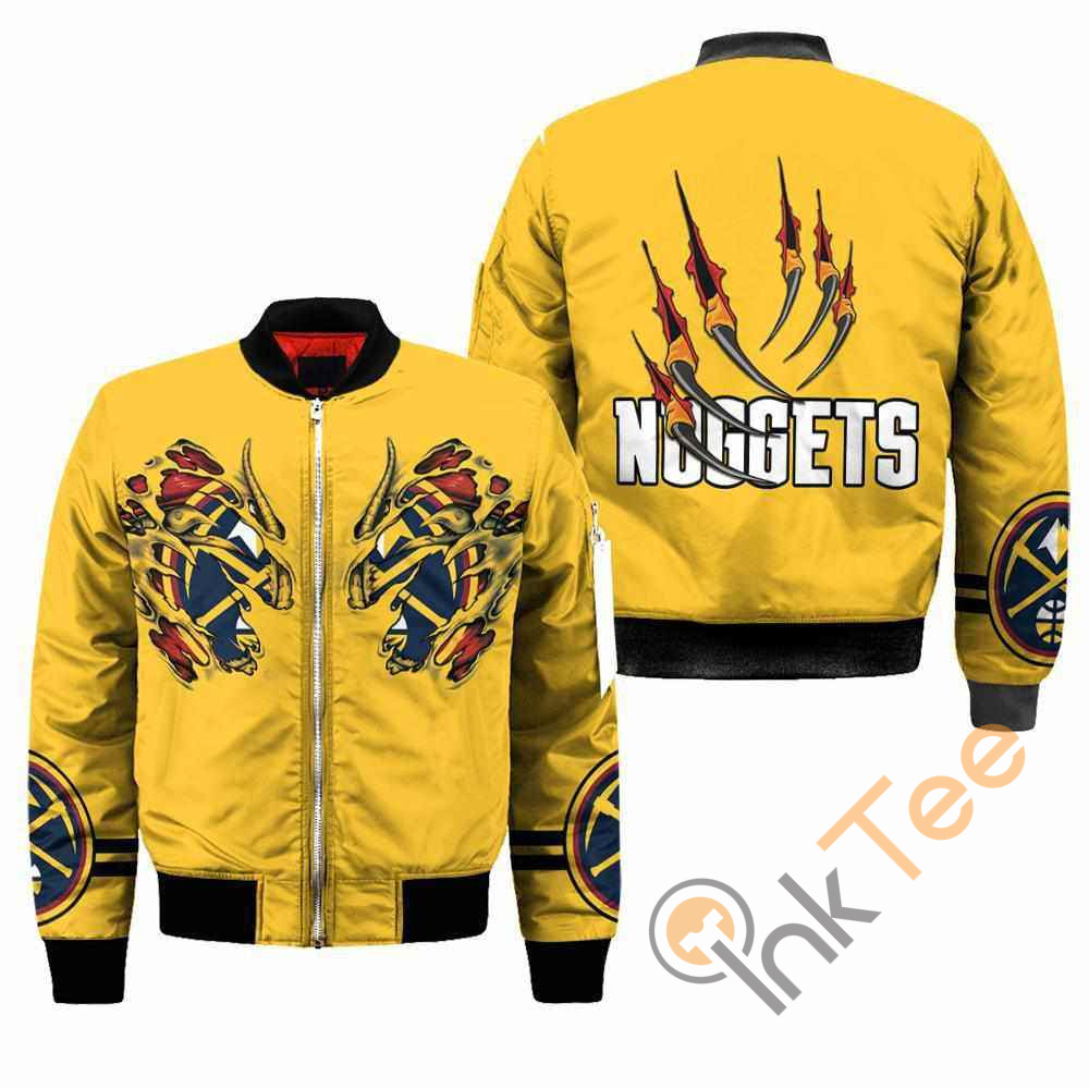Denver Nuggets NBA Claws Apparel Best Christmas Gift For Fans Bomber Jacket