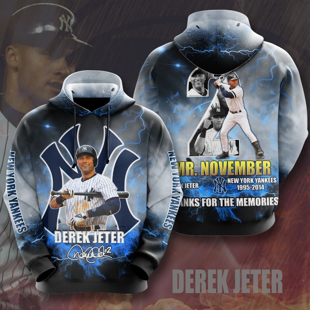 Derek Jeter Custom Hoodie 3D