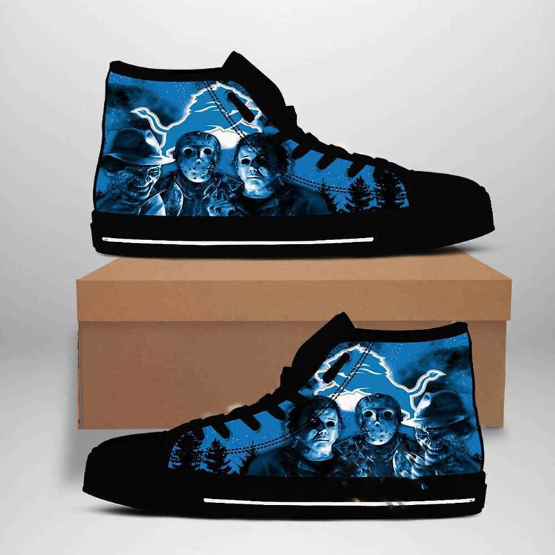 Detroit Lions Nfl Football High Top Shoes