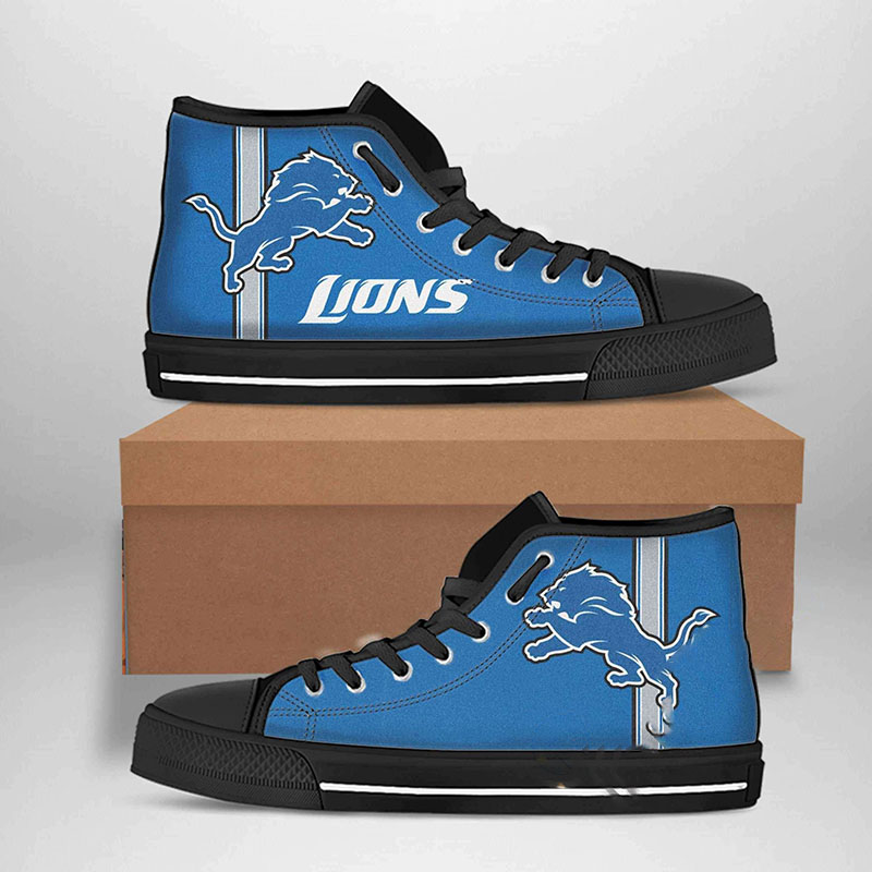 Detroit Lions Nfl Football High Top Shoes