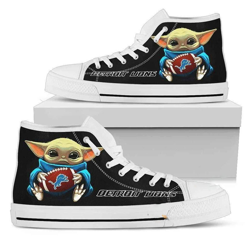 Detroit Lions Nfl Football High Top Shoes