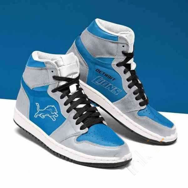 Detroit Lions Nfl Football Custom Air Jordan Shoes