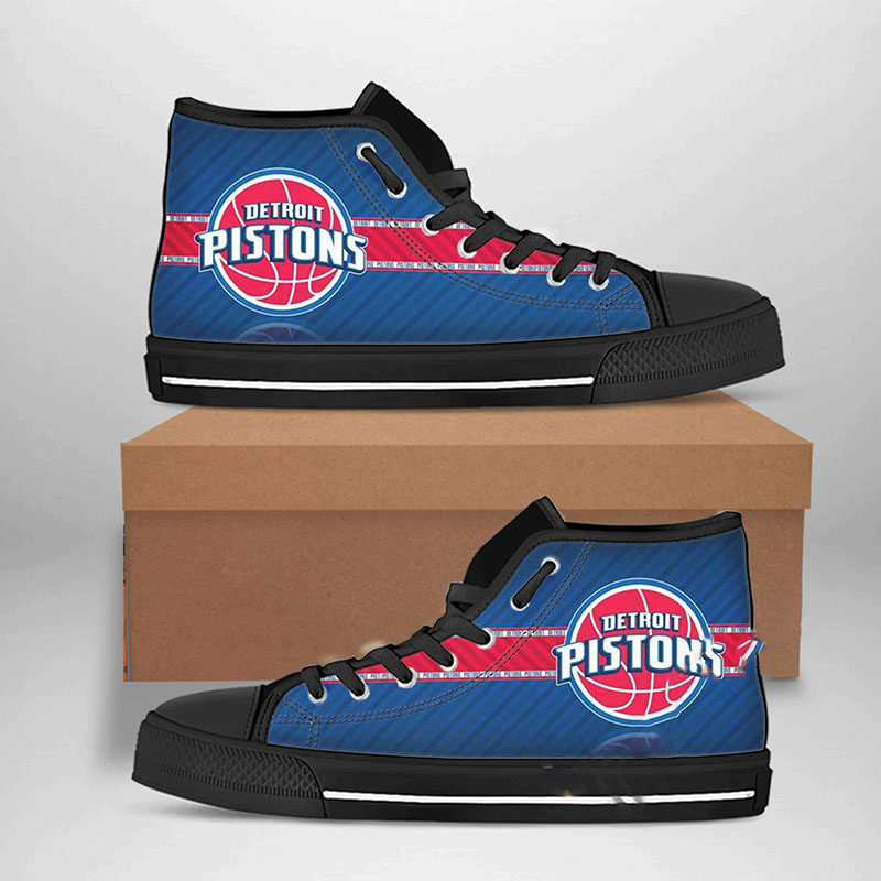 Detroit Pistons Nba Basketball High Top Shoes