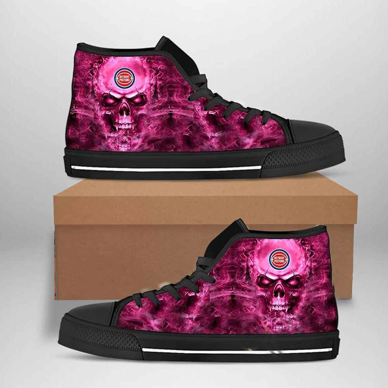 Detroit Pistons Nba Basketball High Top Shoes