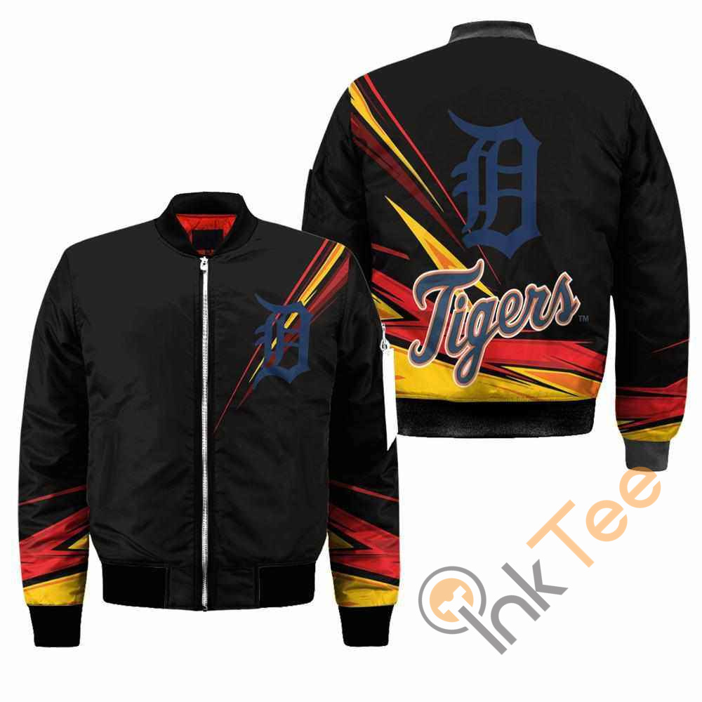 Detroit Tigers MLB Black Apparel Best Christmas Gift For Fans Bomber Jacket