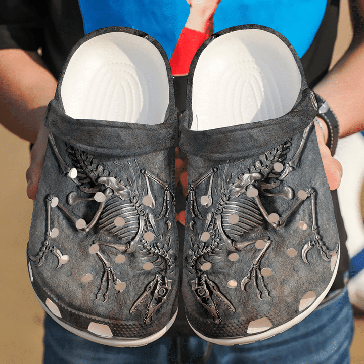 Dinosaur Dino Fossil Crocs Clog Shoes