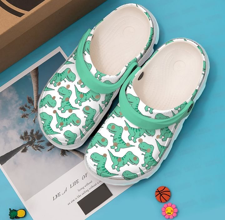 Dinosaur Green Dino Crocs Clog Shoes