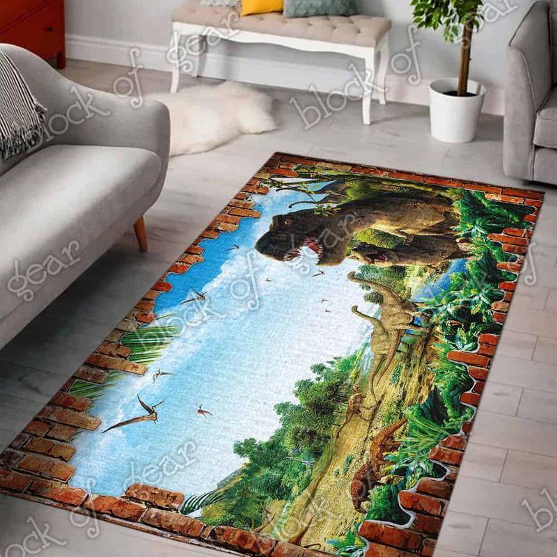 Dinosaur Living Room Limited Edition Rug