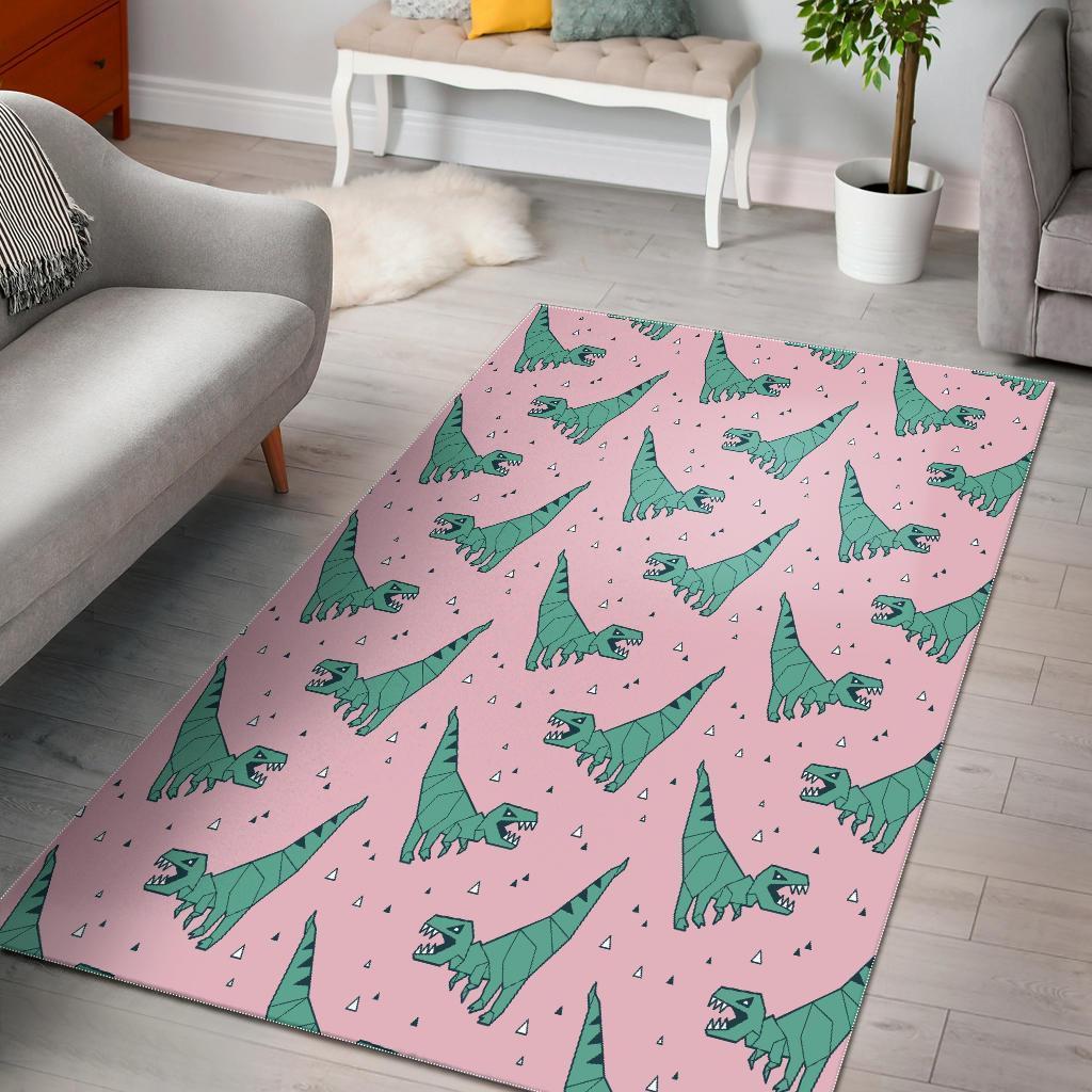 Dinosaur T Rex Pattern Print Area Limited Edition Rug